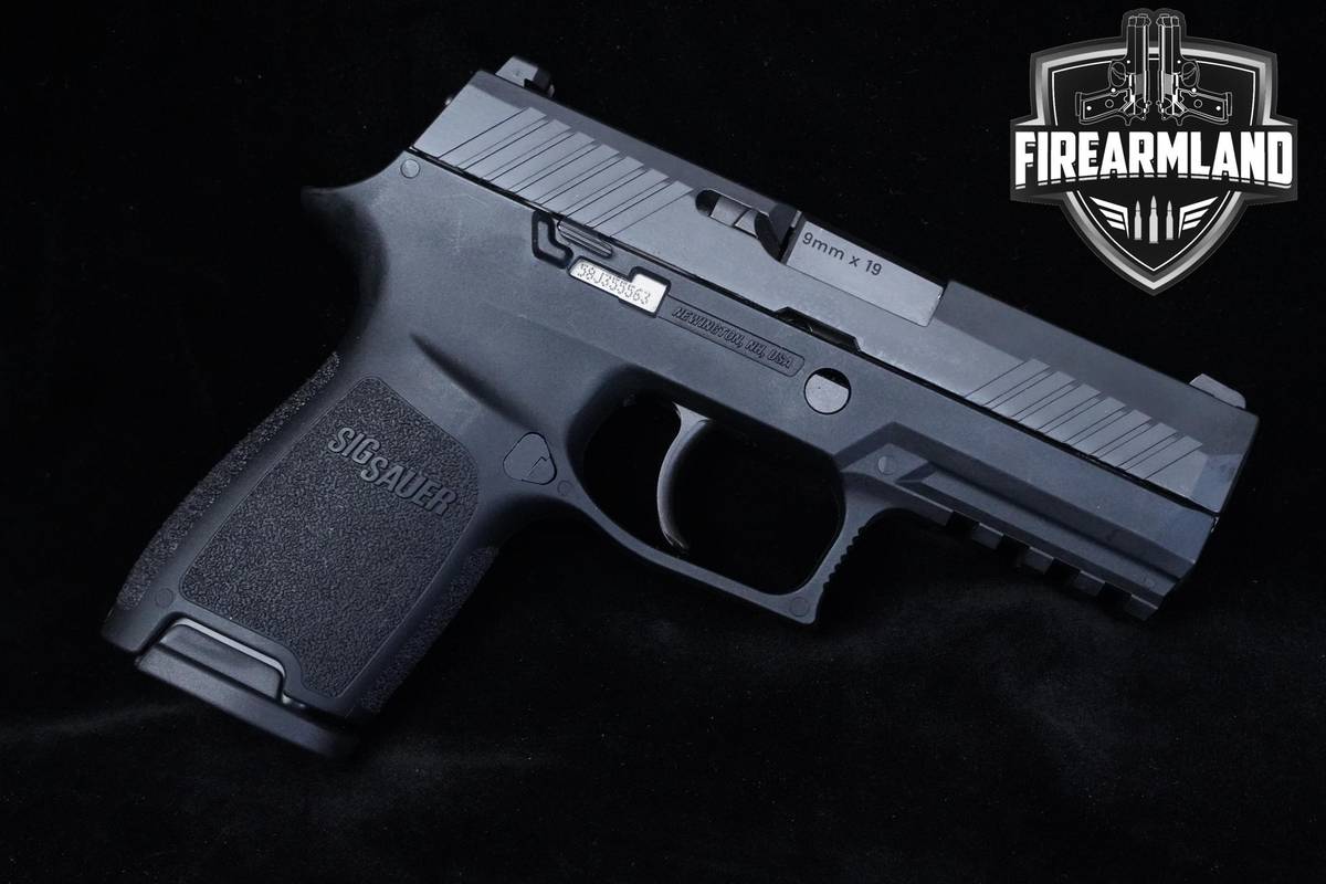 Sig Sauer P320 Compact 9mm Nitron Sig-Sauer P320C P-320 +2 MAGS & ORIG CASE
