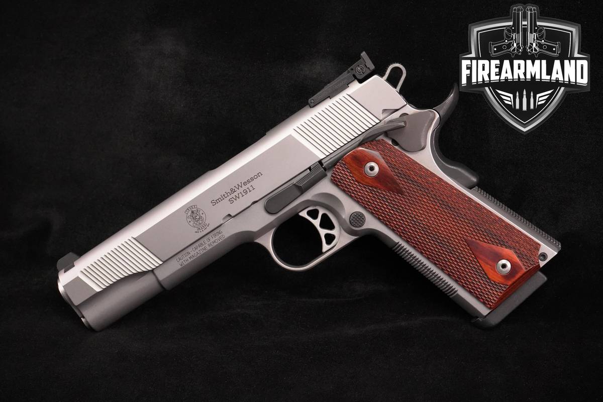 Smith & Wesson S&W SW1911 45 ACP SW-1911A1 5" Stainless +2 MAGS & ORIG CASE