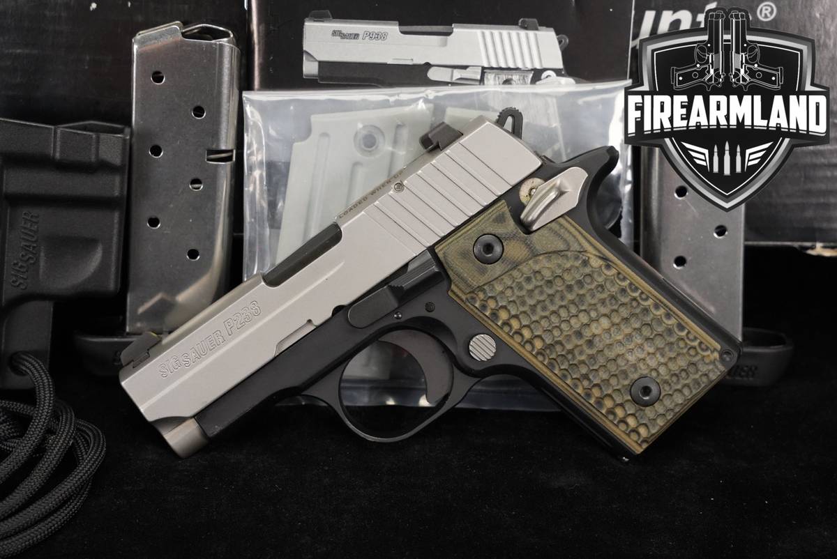 Sig Sauer P238 Two-Tone (TSS) 380 ACP 2.7" P-238 +3 MAGS, ORIG BOX, HOLSTER