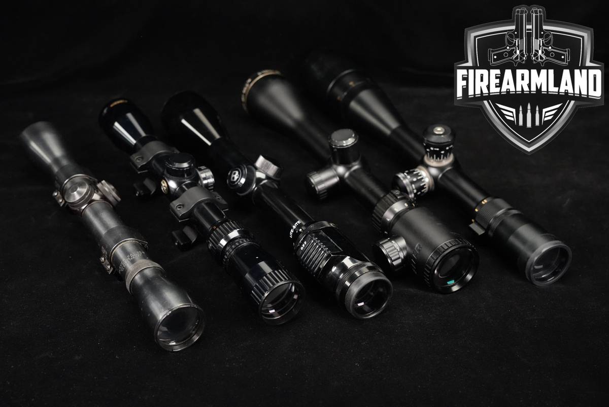 FIVE SCOPE LOT 5 Pack Mueller Nikon Bushnell Weaver Nichols Scopes