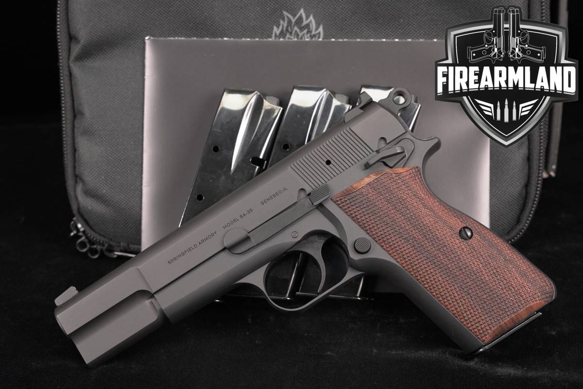 Springfield Armory SA-35 9mm Blued SA35 Hi Power +4 MAGS & ORIG CASE