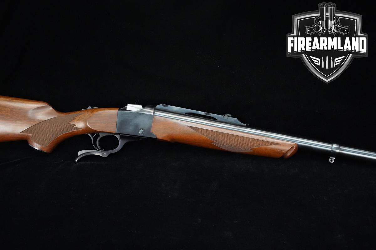 2012 Ruger No. 1 458 Win Magnum 24" Blued Ruger Number-One +CASE