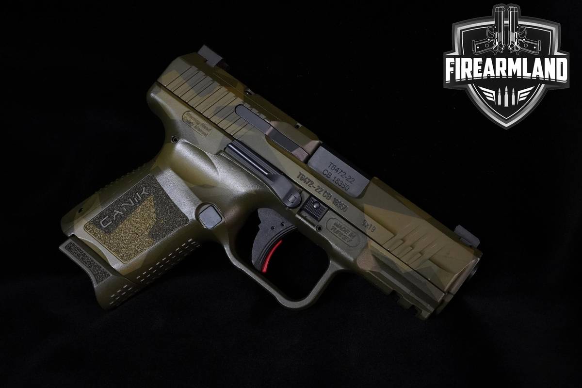 Canik TP9 ELITE SC 9mm 3.60" Splinter Green Canik MATCH +2 MAGS & ORIG CASE