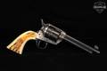 2002 A. Uberti Mod. S.A. Cattleman Frontier Marshal .45 Colt Color Case-Hardened & Blued in Very Good Condition Image 4