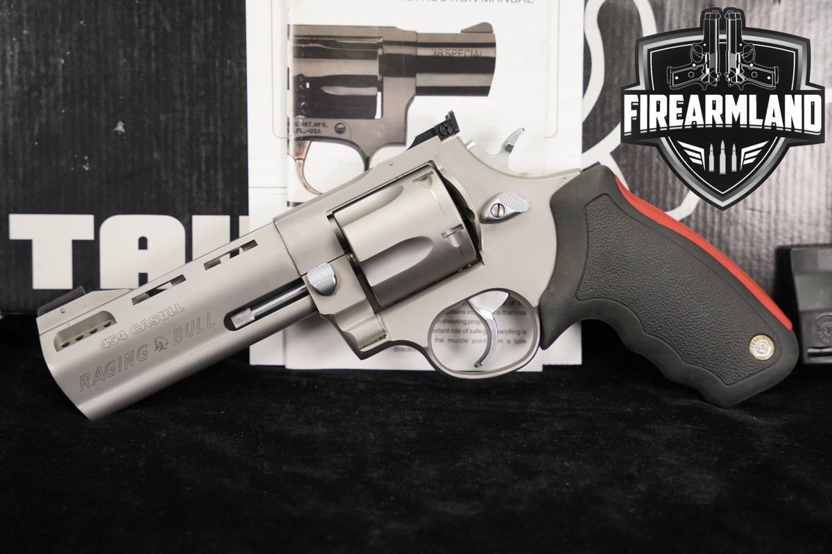 Taurus Raging Bull Model 454 Casull Stainless FACTORY PORTED +ORIG BOX