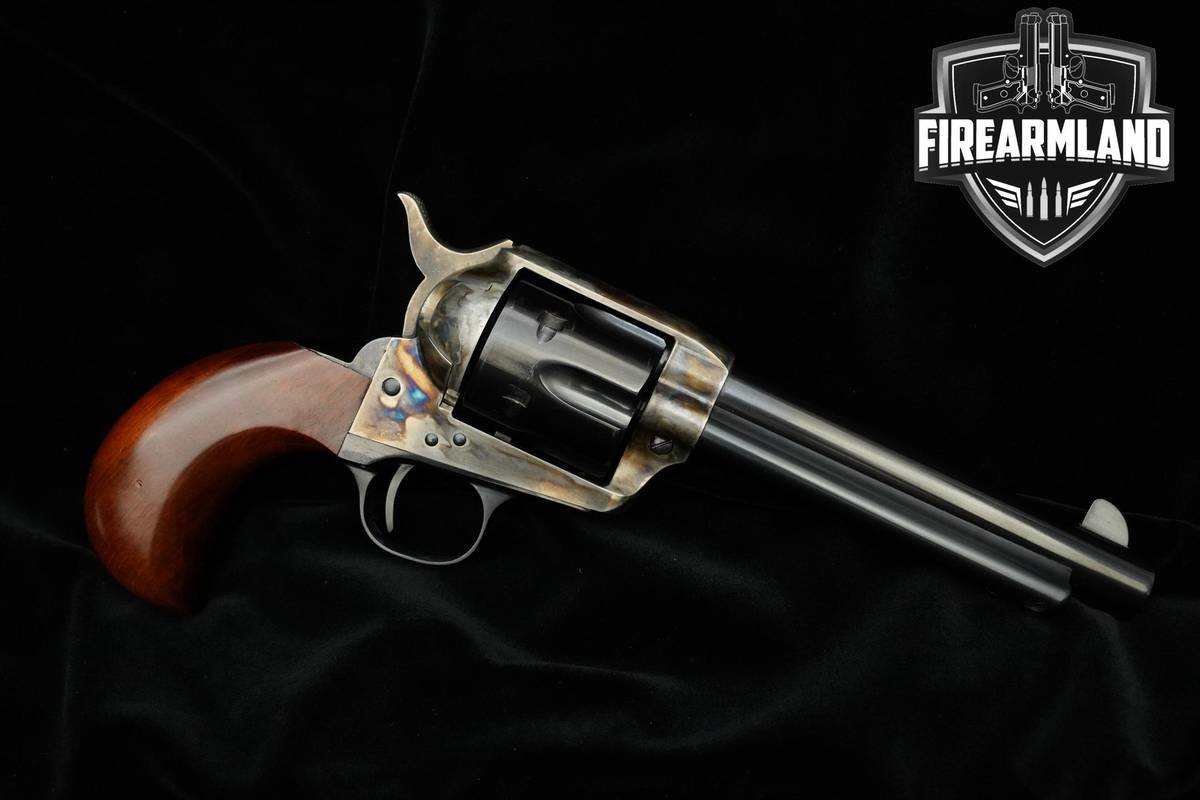 A Uberti 1873 Cattleman Bird's Head 45 Colt CASE HARDENED Uberti +ORIG BOX