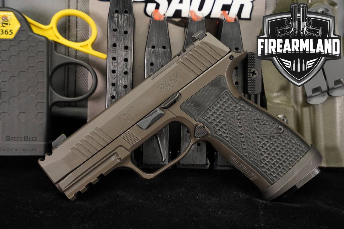 Sig Sauer P365 AXG Legion 9mm 3.1 COMP P-365 +5 MAGS, ORIG CASE & HOLSTER