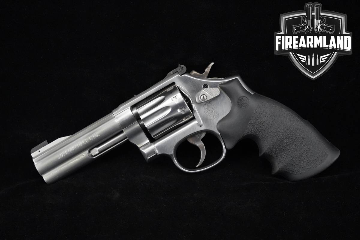 Smith & Wesson S&W Model 617-6 22LR 4" 10-Shot Stainless Revolver +OG CASE