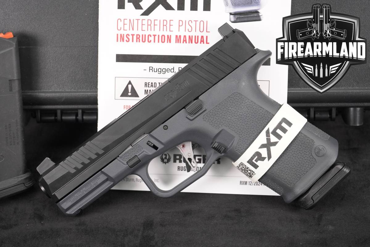 Ruger RXM 9mm Optics-Ready Two-Tone Stealth Gray +2 MAGS & ORIG CASE