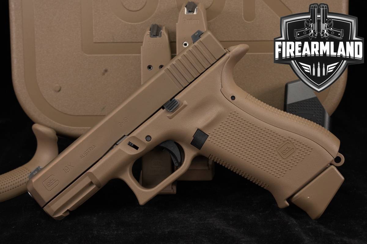 Glock 19X Gen5 G19X Gen 5 9mm 4.02" Coyote +3 MAGS & ORIG CASE