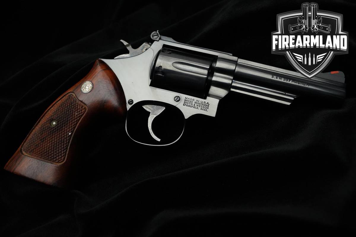 1988 Smith & Wesson (S&W) 19-6 357 Magnum 4" Blued 19-6 S&W Model-19 DA/SA