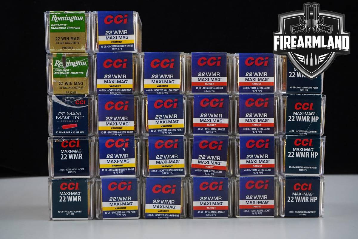 1300 RDS! 22WMR Ammo 22 Win Mag