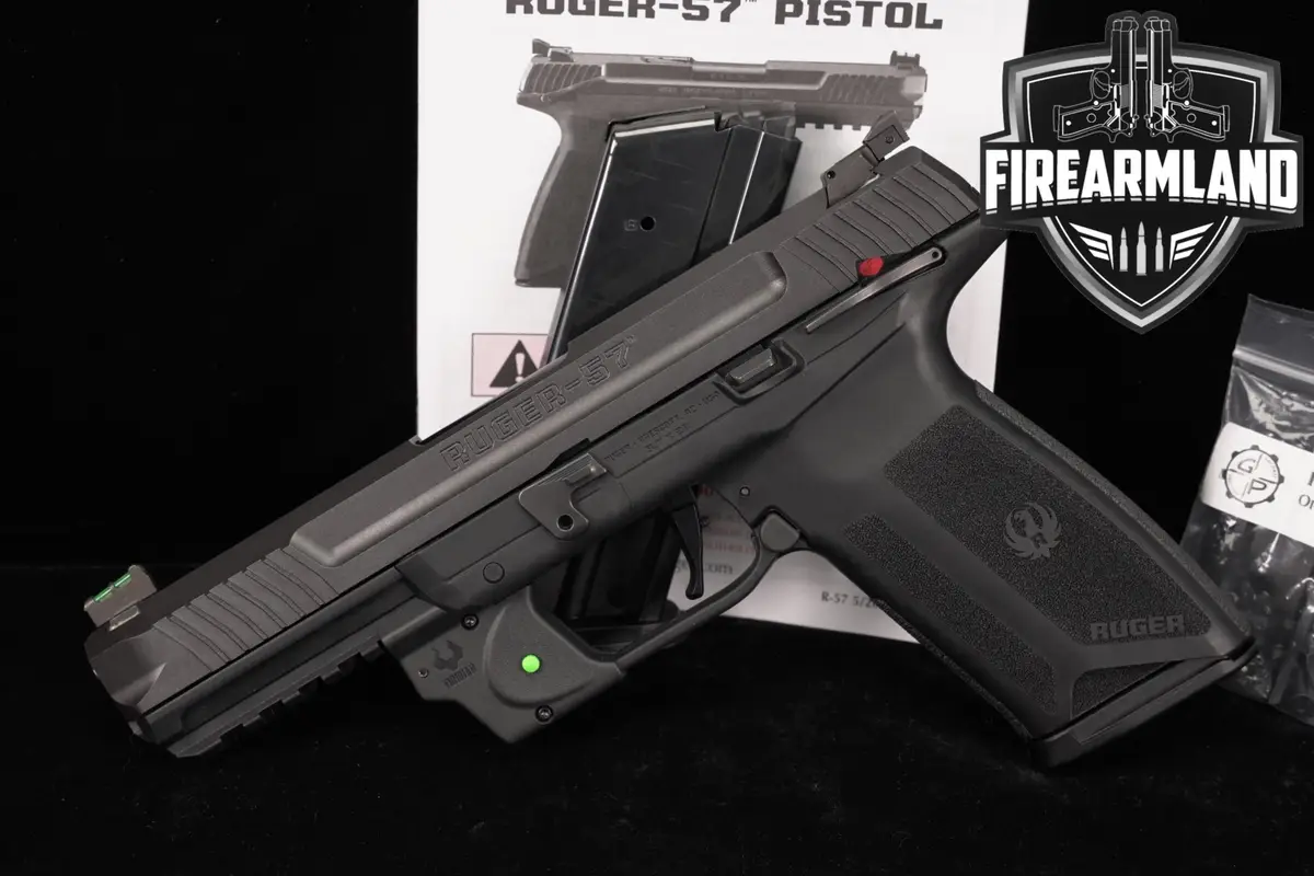 Ruger-57 5.7x28 Optics-Ready 4.94" 5.7 Five-seveN +2 MAGS, LASER