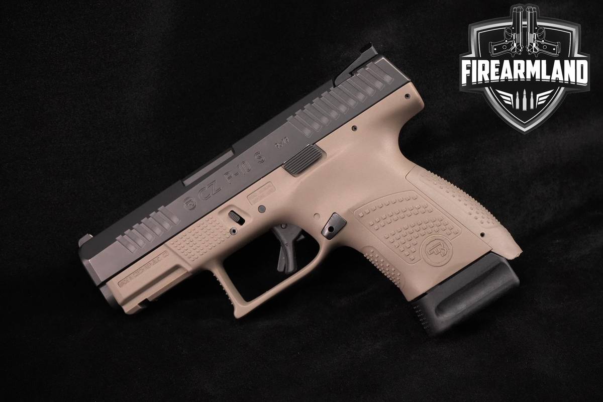 CZ P-10 S 9mm 3.5" Two-Tone Black & FDE P10 P10S +2 MAGS