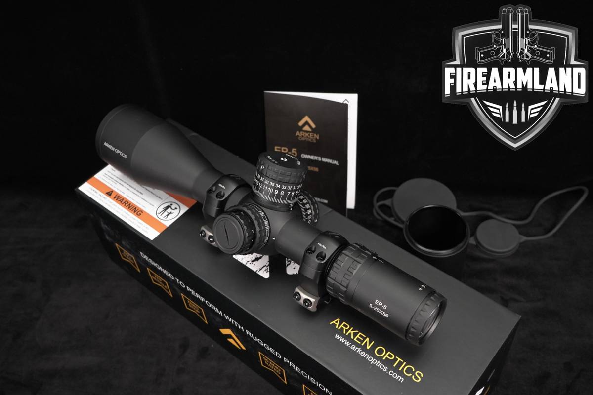 ARKEN OPTICS EP-5 25X56MM VPR MOA Reticle FFP Scope EP5 +ORIG BOX
