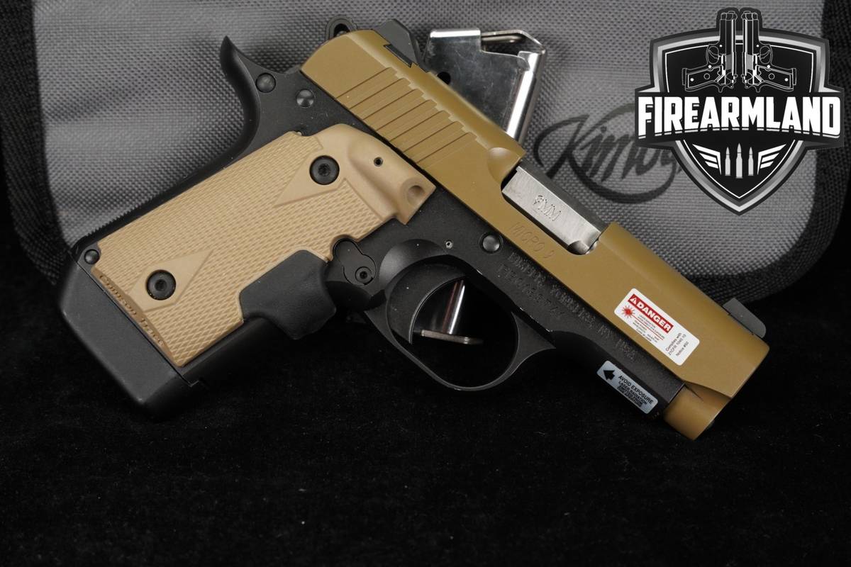 Kimber Micro 9 Desert Tan LG 9mm 1911 Micro9 Two-Tone +2 MAGS & ORIG CASE
