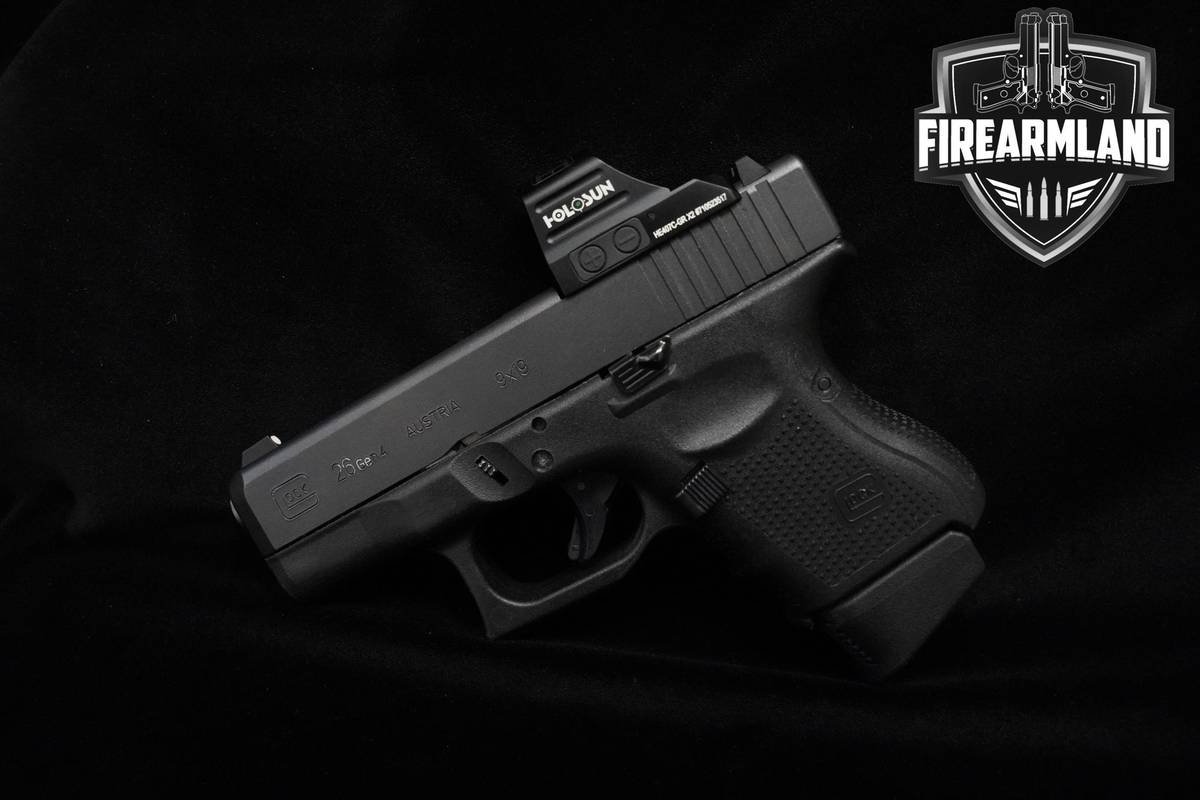 Glock 26 Gen4 MOS 9mm 3.43" Glock-26 G26 Gen-4 2MAGS, ORIG CASE & HOLOSUN