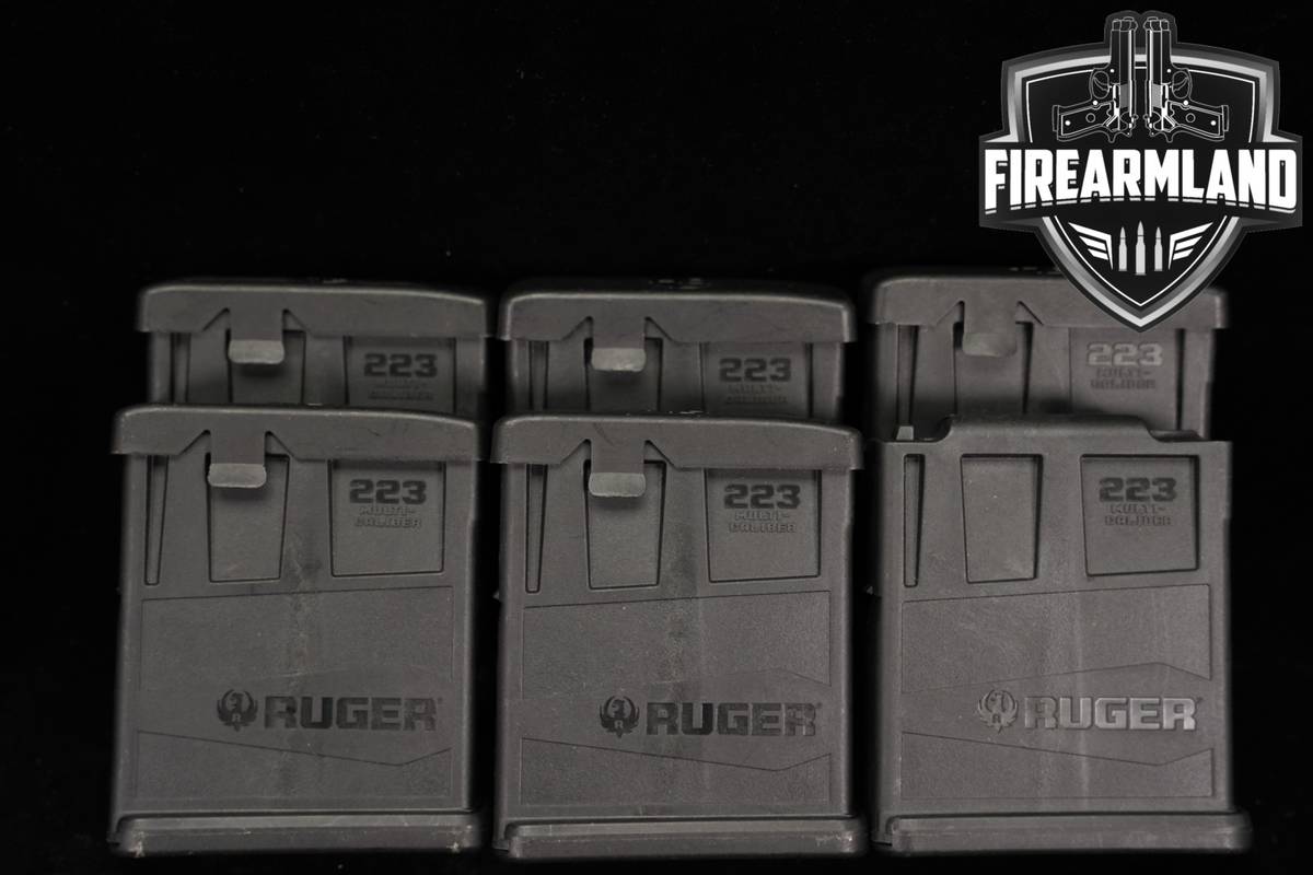 SIX (6) Sturm Ruger AI-Style 10-Round Magazines .223 Rem. Mags
