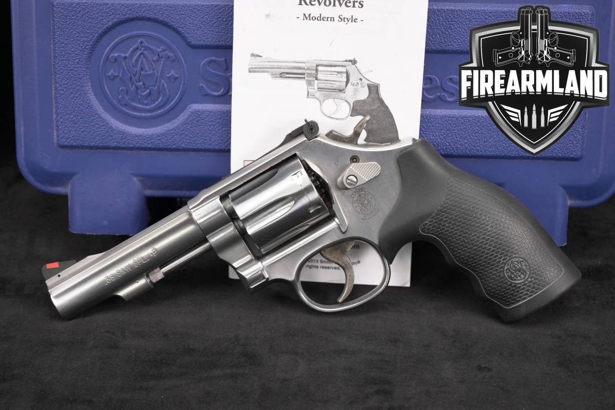 Smith & Wesson Model 67-5 38 Special +P 4" S&W Satin Stainless DA/SA +CASE