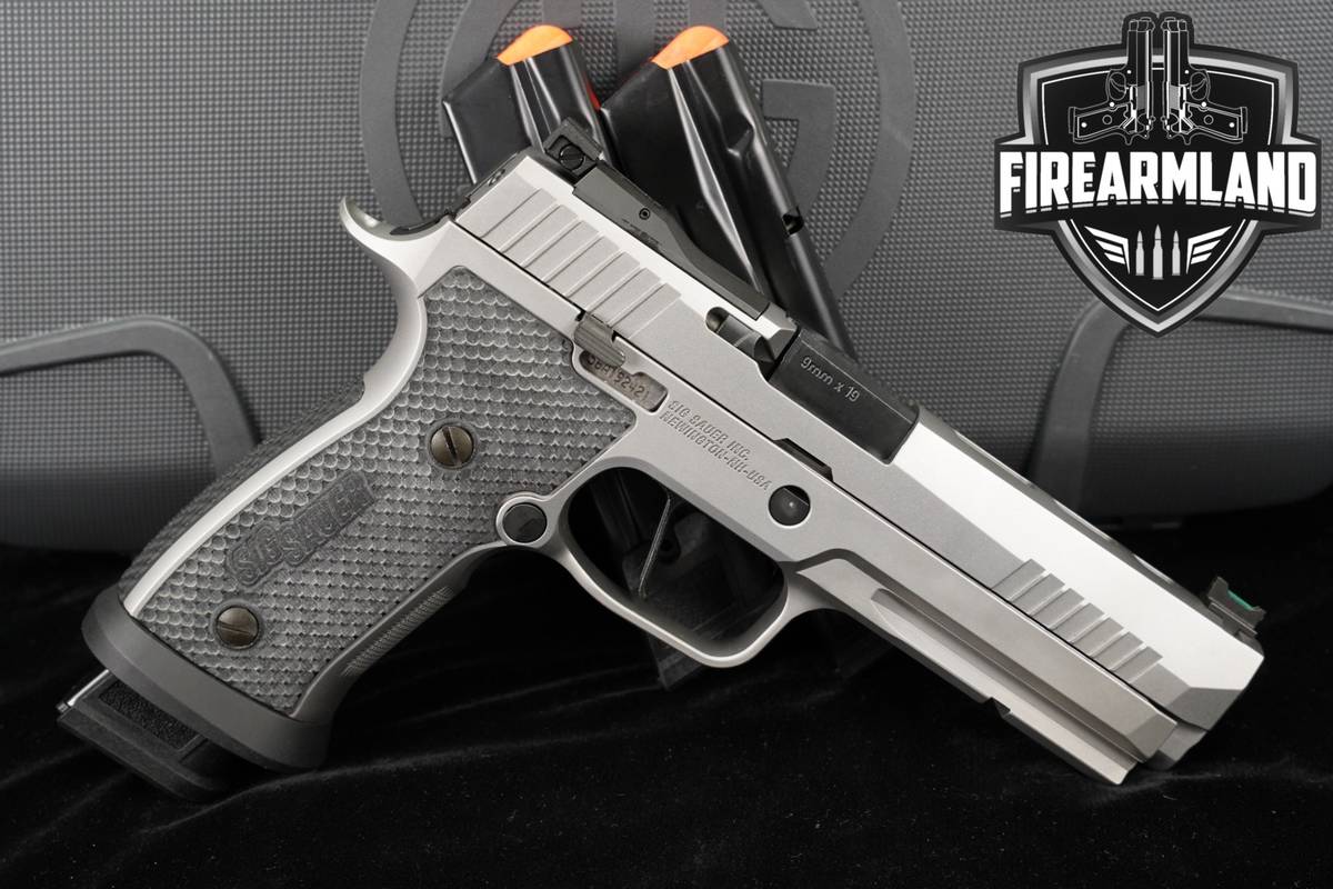 LIKE-NEW Sig Sauer P320-XFIVE SXG 9mm 5" Stainless P-320 +3 MAGS, ORIG CASE