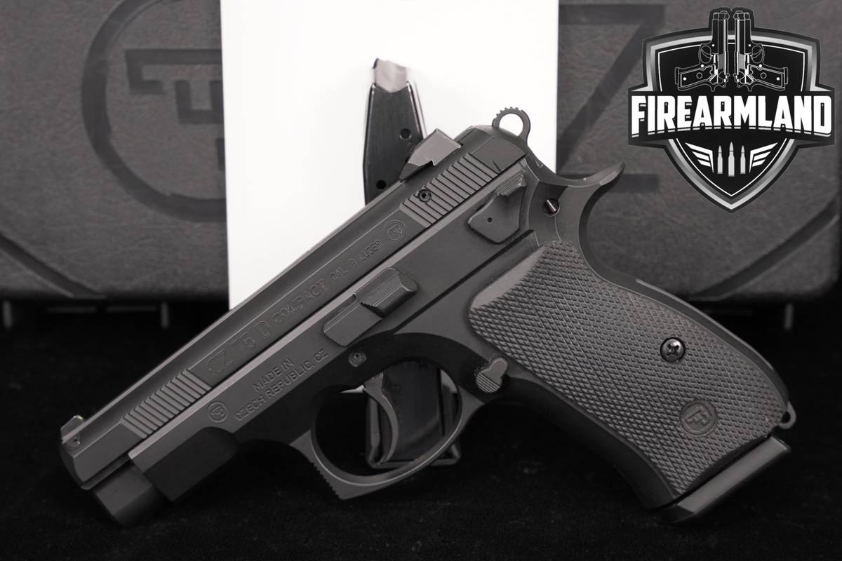CZ 75 D COMPACT PCR 9mm 3.75" CZ75 +2 MAGS & ORIG CASE