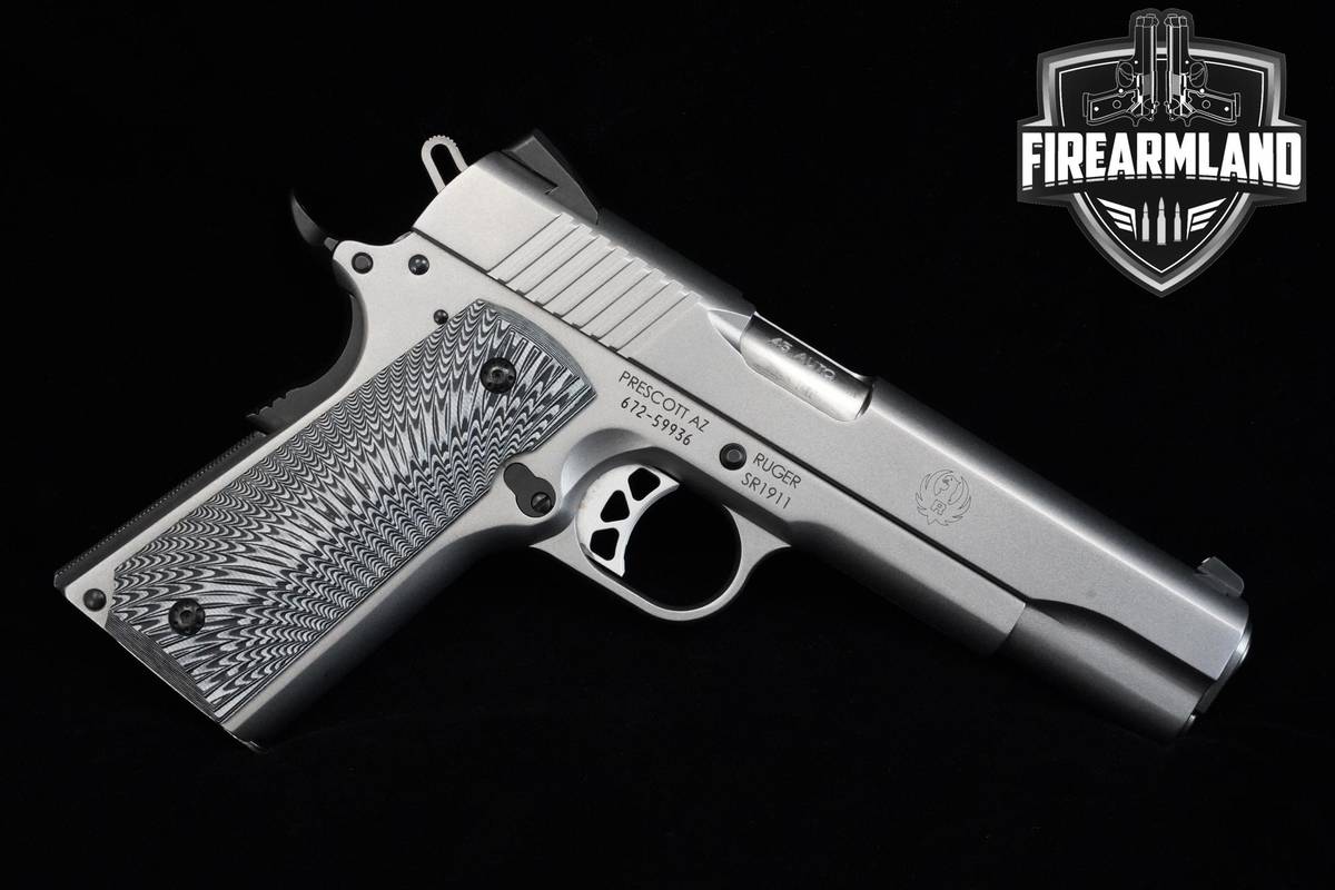 2016 Sturm Ruger SR1911 45 ACP 1911 Matte Stainless 1911 SR-1911 +ORIG CASE