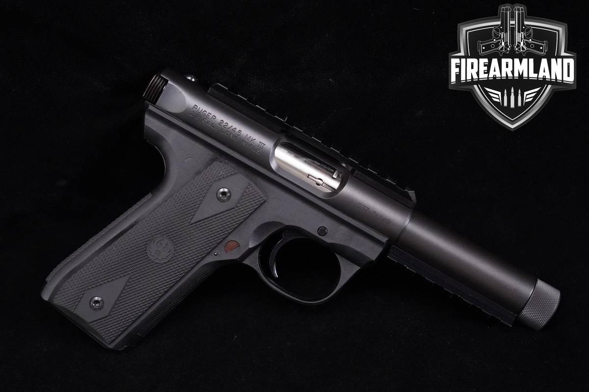 Ruger Mark III 22/45 22LR 4.5" Blued MK-3 MK3 MKIII +2 MAGS & ORIG BOX