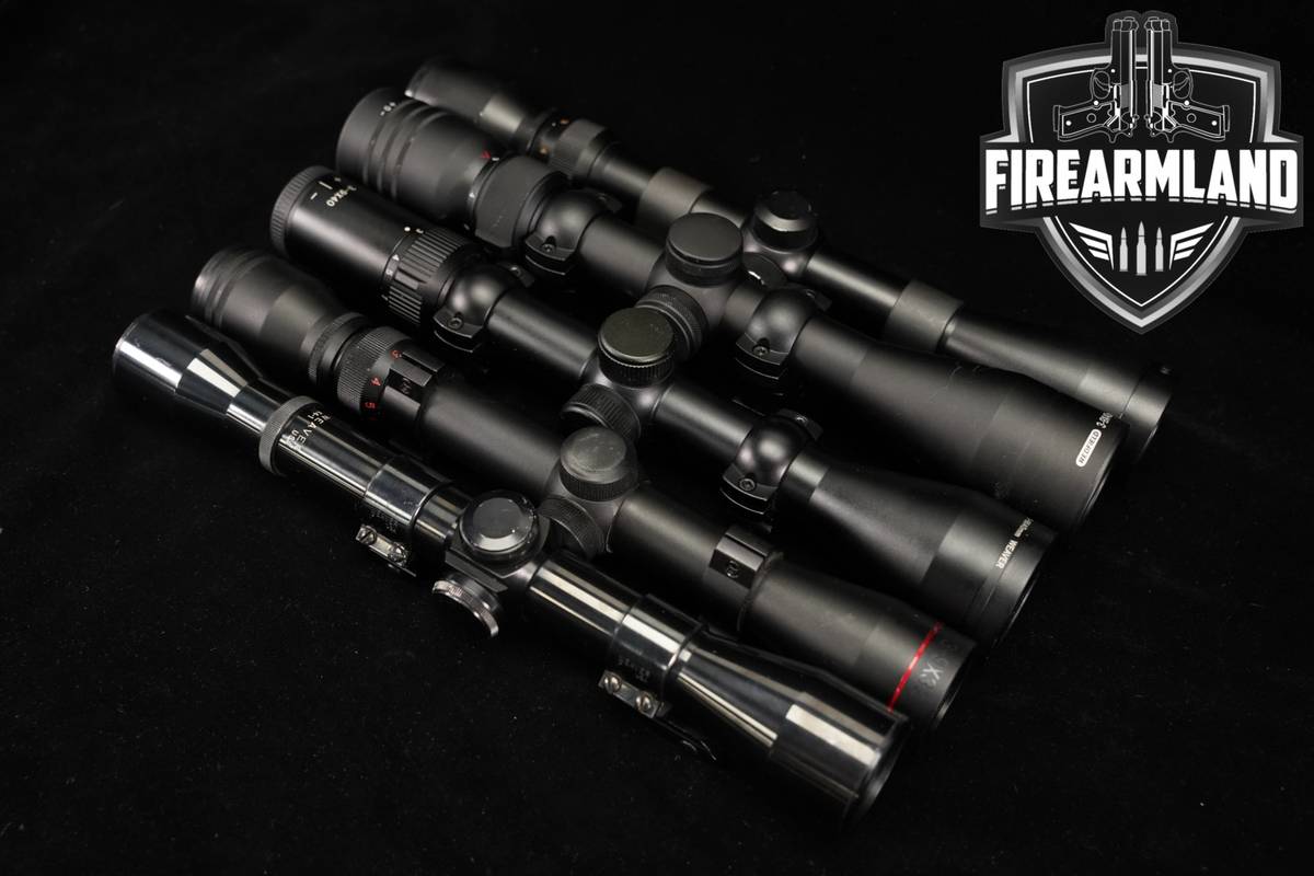 FIVE SCOPE LOT 5 Pack Weaver Simmons Redfield Pine Ridge Riflescope Scopes