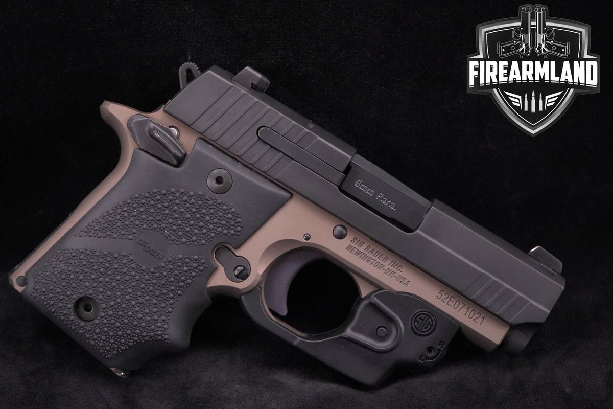 Sig Sauer P938 Desert Bronze 9mm 1911 3.0" CERAKOTE P 938 2MAGS & ORIG CASE
