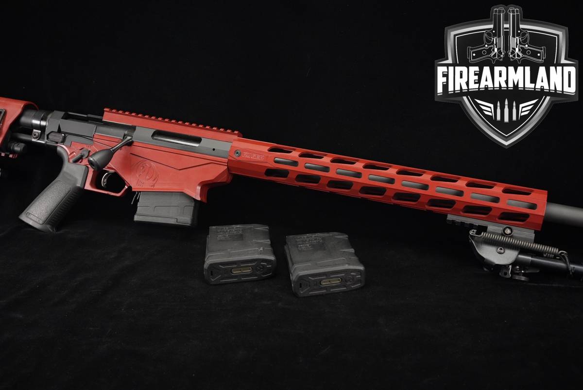 Ruger PRECISION RIFLE 6.5 Creedmoor 24" Two-Tone Black & Red +3 MAGS, BIPOD