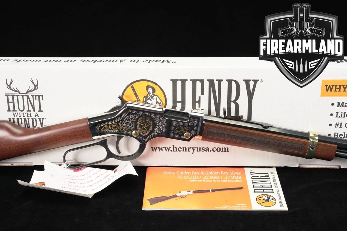 Henry Model H004LE Golden Boy Law Enforcement Tribute Edition 22LR 20"