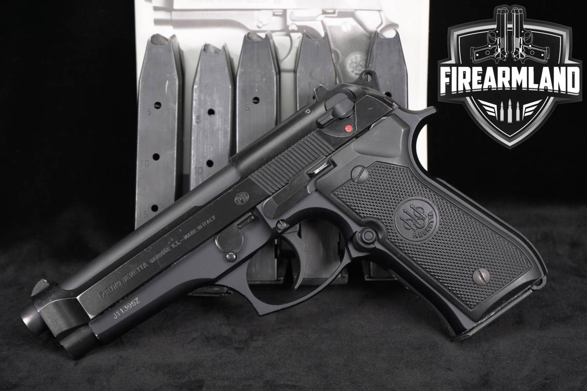 P Beretta Mod 92FS 9mm P 4.9" Bruniton Non-Railed Frame +6 MAGS