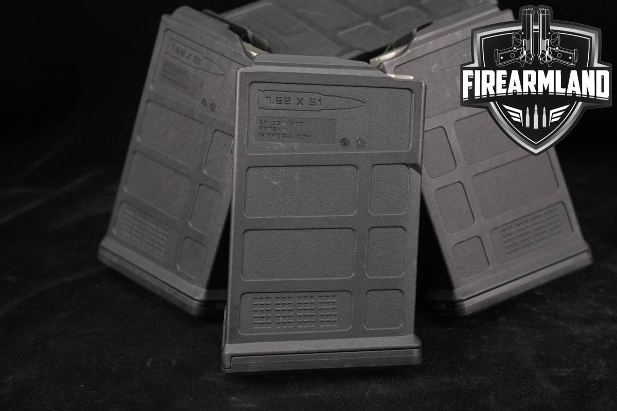 EIGHT (8) Magpul AICS-Pattern 10-Round Magazines 7.62mm NATO Mags