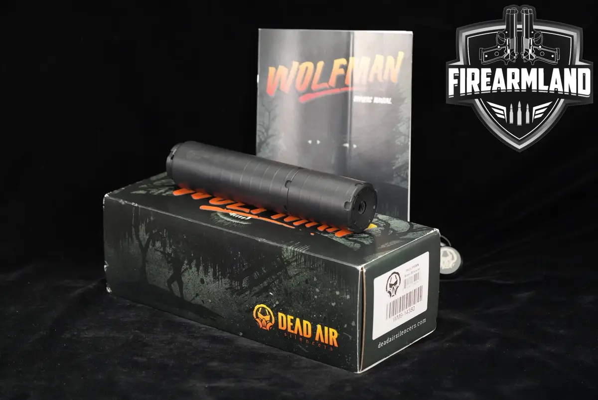 Dead Air Silencers Wolfman 9mm 7.5" Suppressor Wolf Man Silencer +ORIG BOX