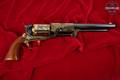 A. Uberti 1847 Walker Texas Sesquicentennial Sam Houston Commemorative (United States Historical Society) .44 BPM (Black Powder) High-Polish Blue & Gold in Poor Condition Image 4