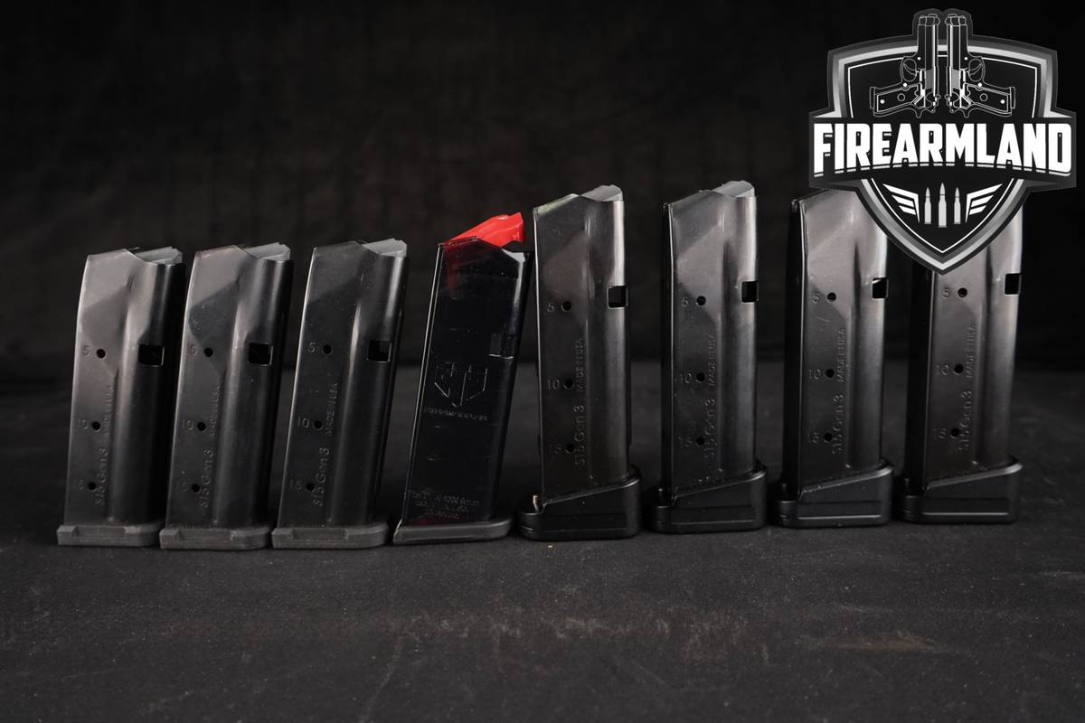 EIGHT (8) Glock 43X G43X 10, 15 & 17 Round Magazines 9mm Mags