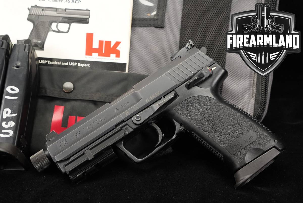 Heckler & Koch USP45 Tactical H&K USP 45 ACP THREADED +4 MAGS, ORIG CASE