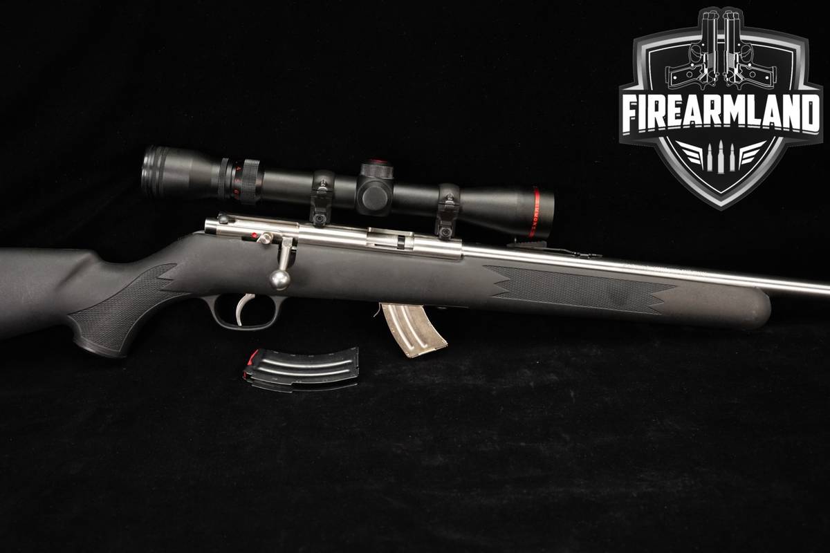 Savage Arms Mark II FSS 22LR Stainless & Synthetic MK 2 +TWO MAGS