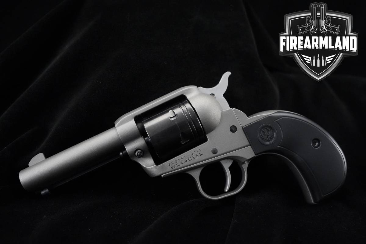 Ruger Wrangler 22LR 3.75" Silver Cerakote Ruger Birdshead +ORIG BOX