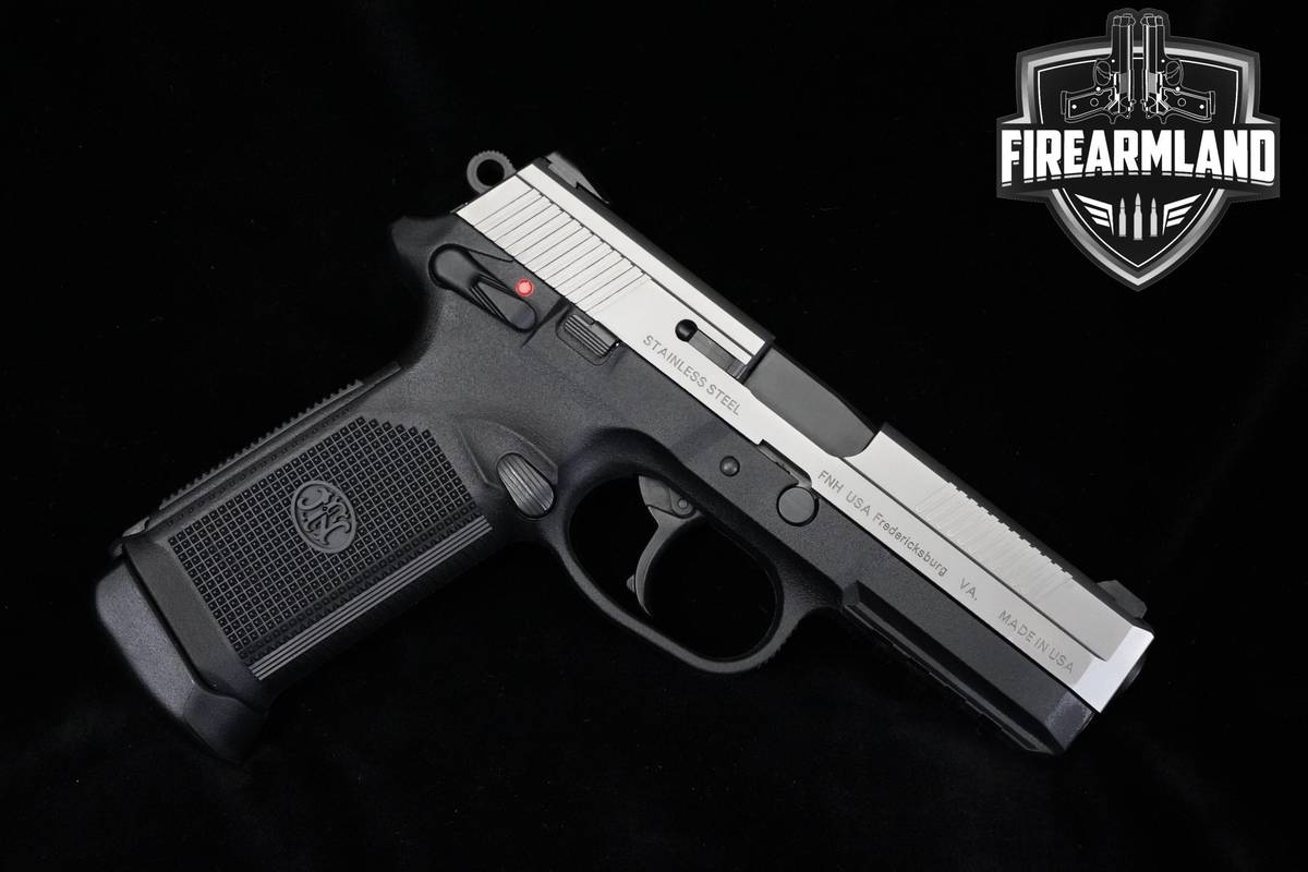 FN FNX-45 Stainless 45 ACP 4.5" Stainless Steel FNX-45 +3 MAGS & ORIG CASE