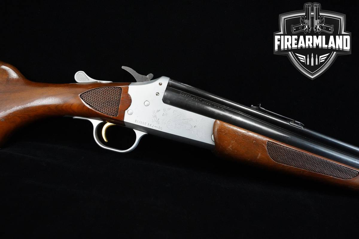 1960 Savage Arms Model 24J-DL .22 LR Over 20 Gauge 24" Blued Savage 24J-DL