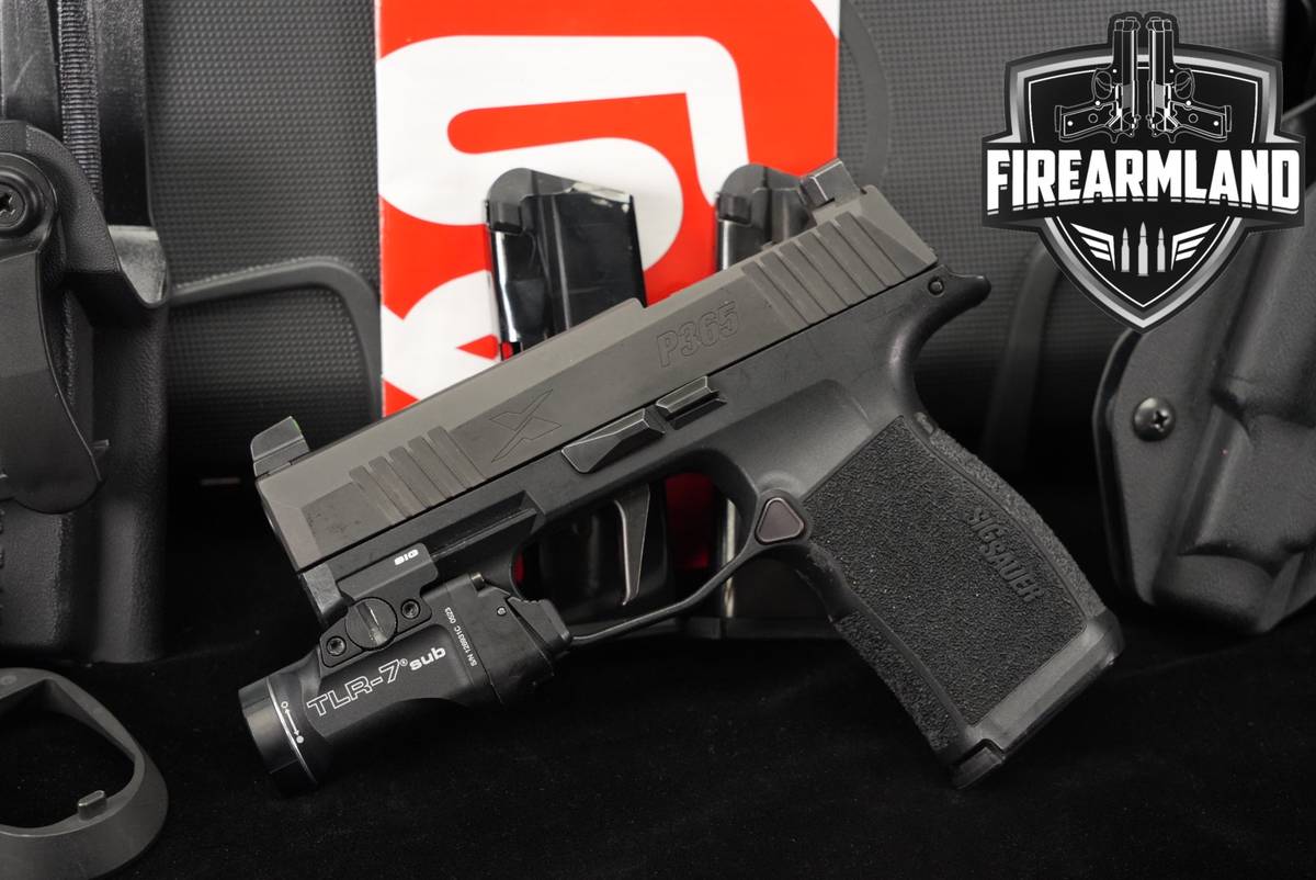 Sig Sauer P365X 9mm OR P 365 X +3 MAGS, ORIG CASE, 5 HOLSTER, TLR-7 LIGHT