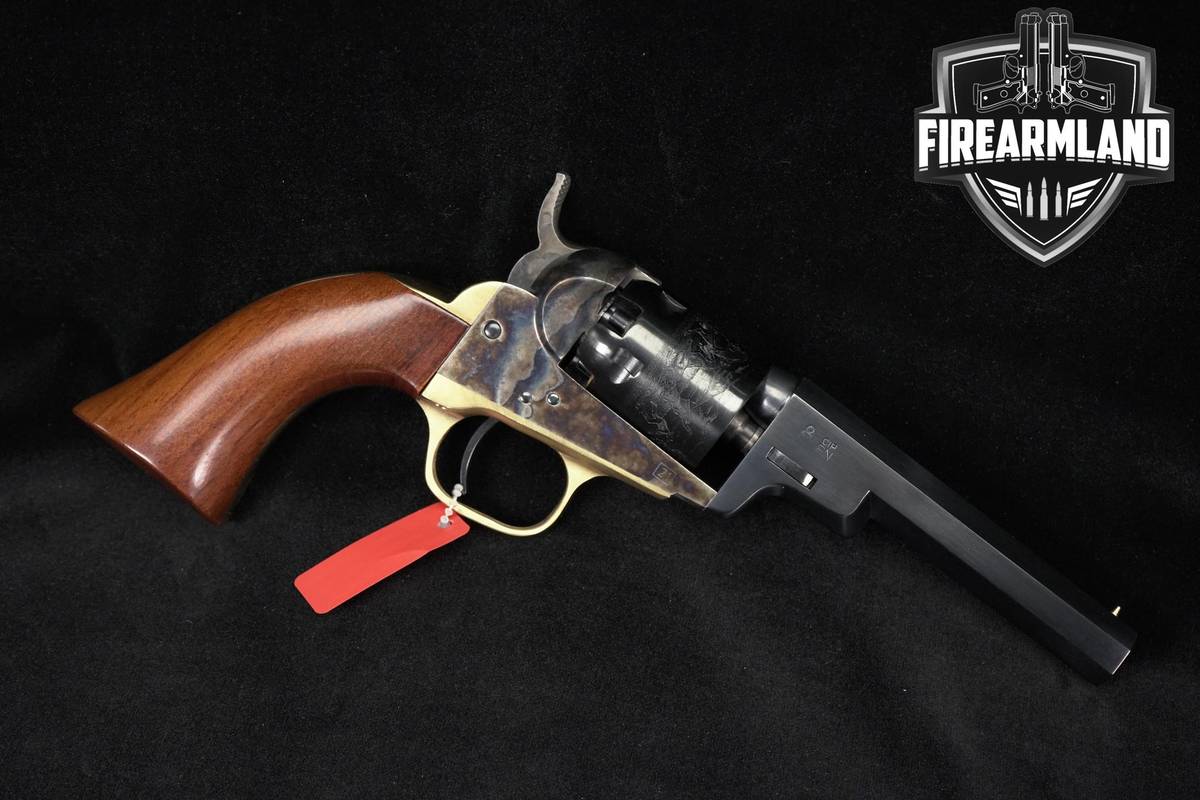 A Uberti 1849 Pocket Revolver Wells Fargo Engraved 31 Cal 4" +ORIG BOX