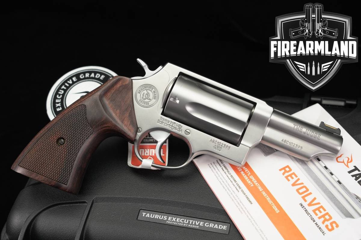 Taurus Judge Executive Grade 45 LC/410 3" Satin Stainless Revolver +OG CASE