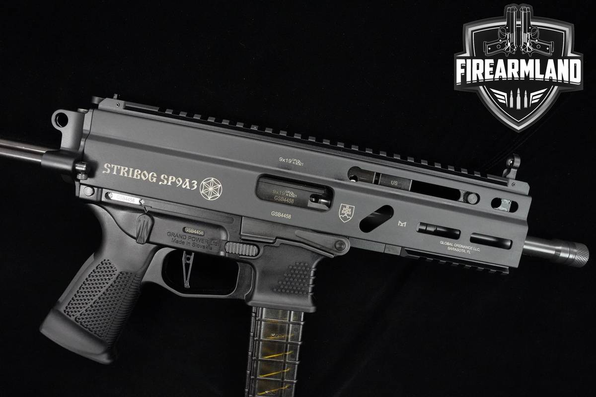 LIKE-NEW Grand Power Stribog SP9A3 9mm 8" Grand-Power Stribog-SP9A3 +3 MAGS
