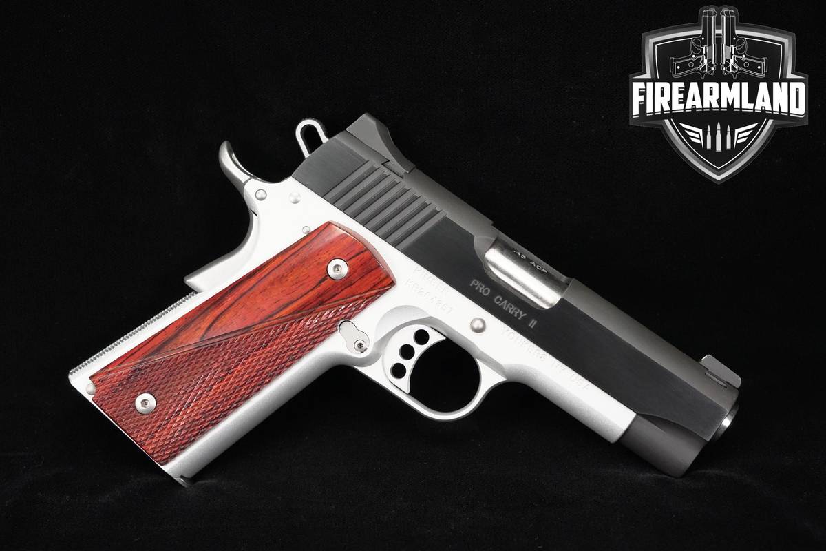 Kimber Pro Carry II Two-Tone 45 ACP SAO 1911 4" +3 MAGS & ORIG CASE