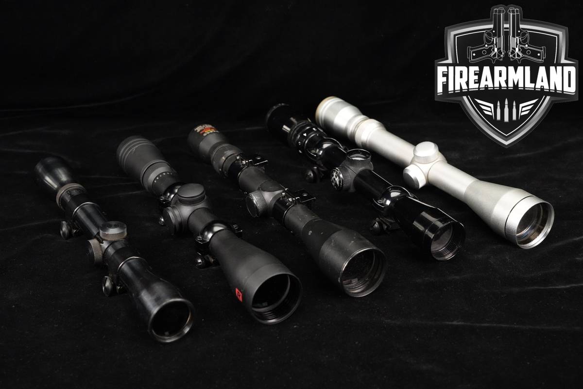 FIVE SCOPE LOT 5 Pack Weaver Tasco Redfield Simmons Bushnell Scopes