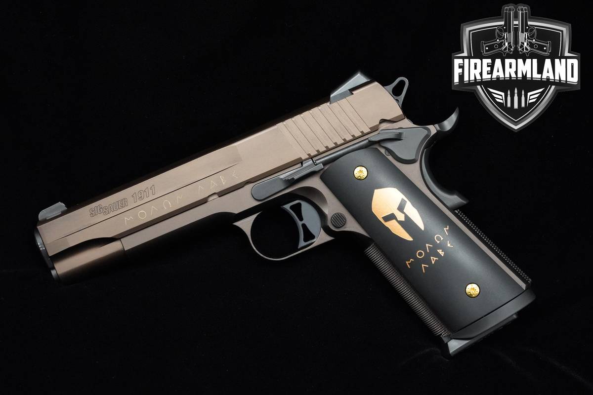 Sig Sauer 1911 Spartan 45 ACP Bronze PVD Sig-Sauer 1911 1911A1 ORIG CASE