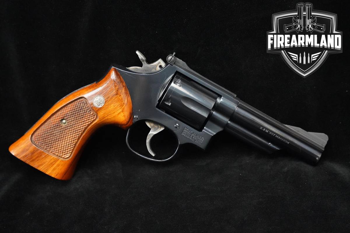 Smith & Wesson (S&W) Model 19-5 357 Magnum 4" Blued S&W 19-5 DA/SA