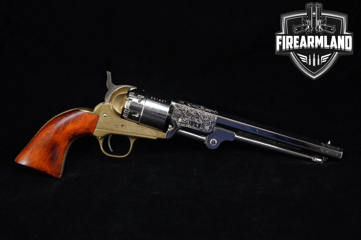 ENGRAVED Armi San Marco Model 1851 Colt Navy Deluxe .44-Caliber 7.5" M1851